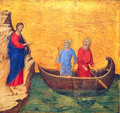 Appel des premiers disciples, au lac du Jourdain
