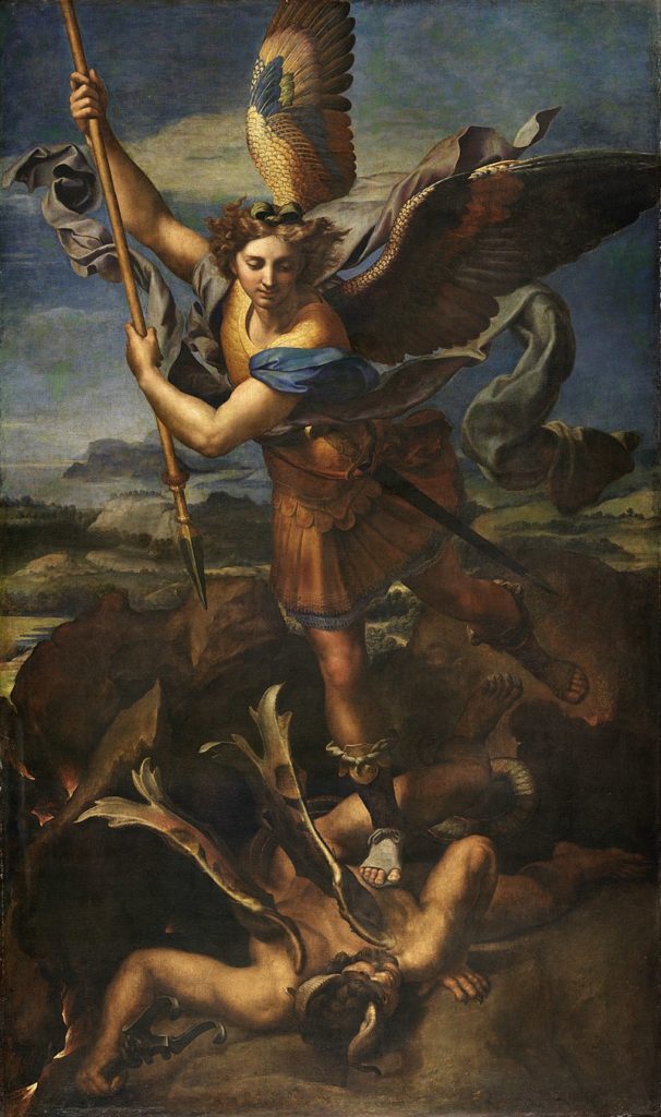 Saint-Michel terrassant le démon (Raphaël, musée du Louvre, Paris)