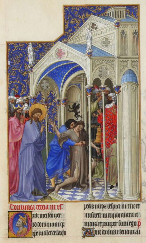 guérison de l'enfant épileptique, Très Riches Heures du Duc de Berry