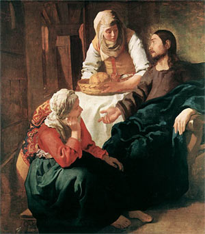 Marthe et Marie à Béthanie