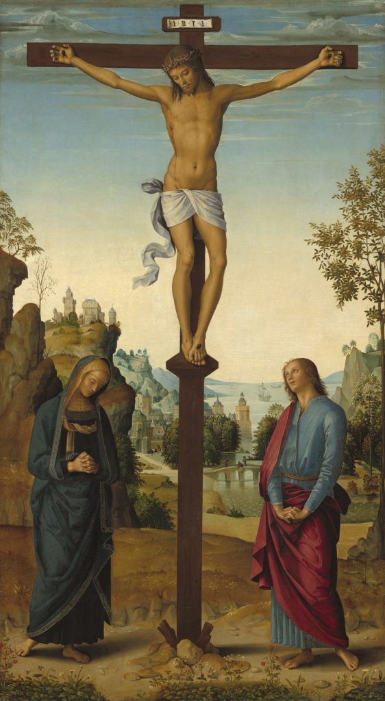 Marie et Jean au pied de la croix, Le Pérugin